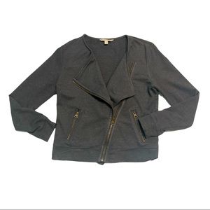 Banana Republic Charcoal Gray Moto Jacket Size S